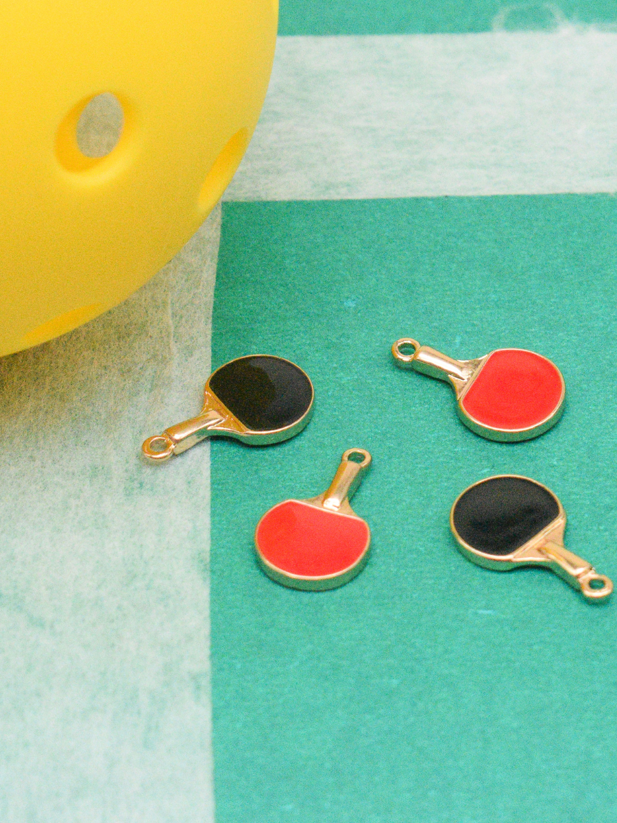 Golden Ping Pong Passion Charm
