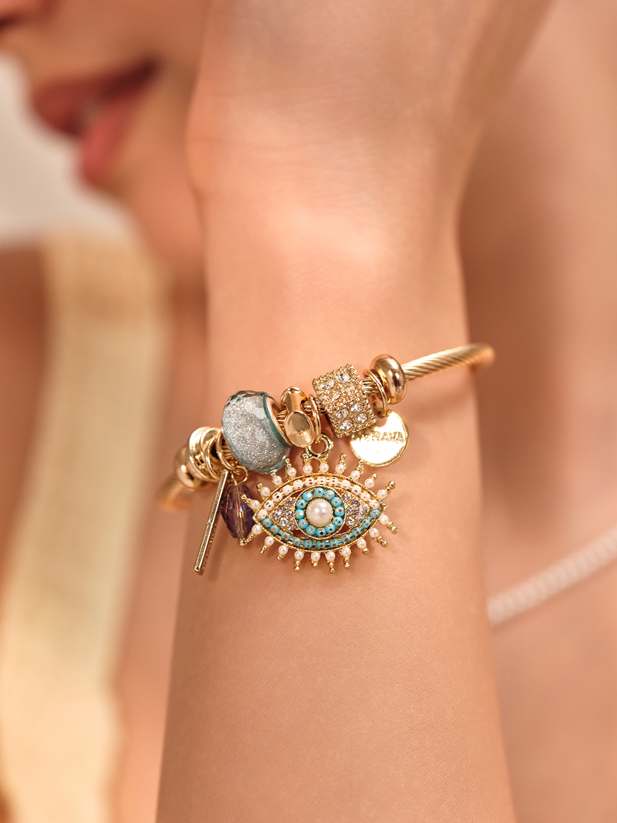 Radiant Evil Eye Bangle