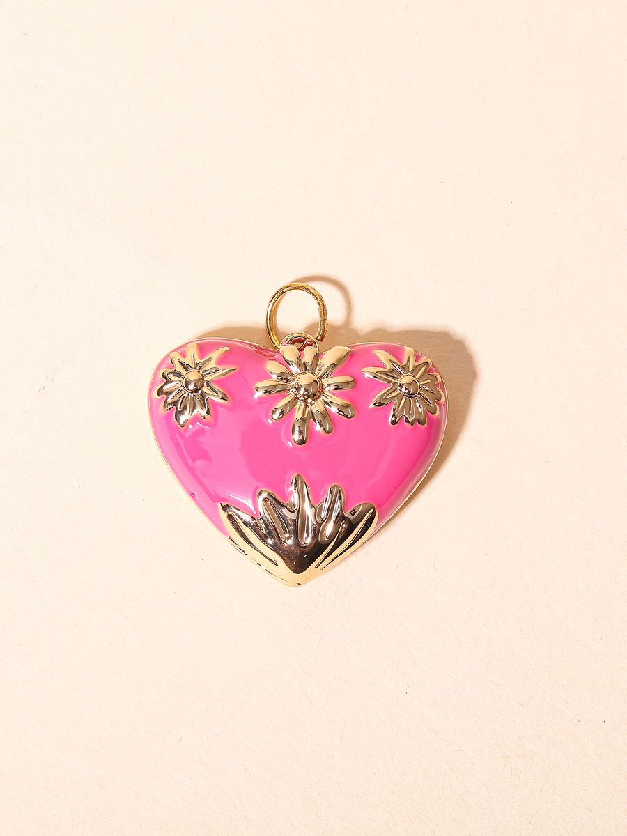 Blooming Heart Charm