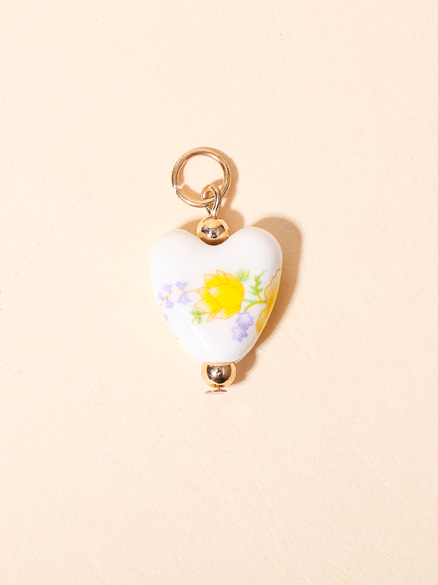Daisy Heart Charm