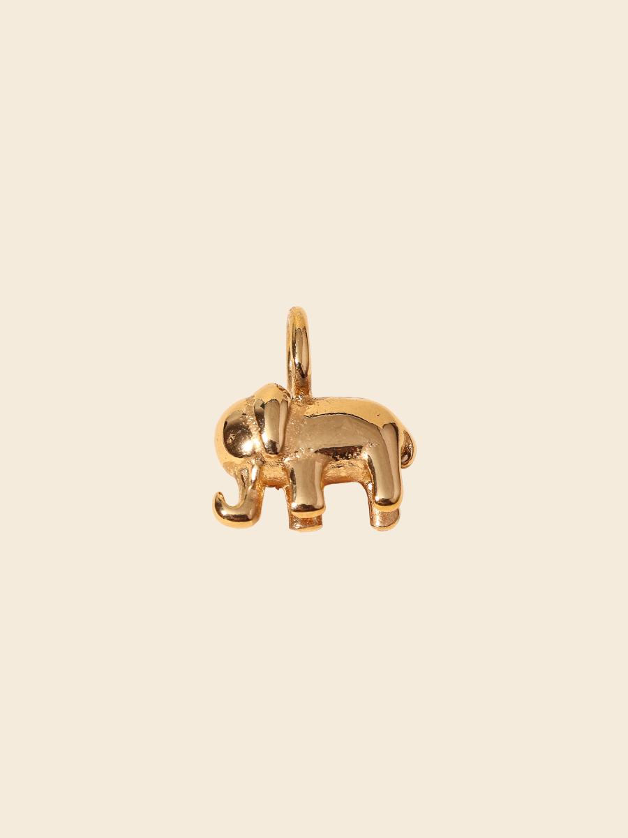 Golden Elephant Charm