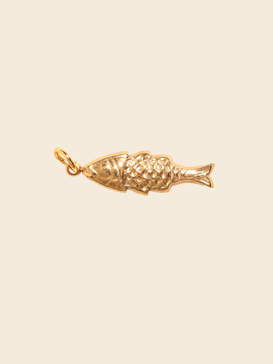 Golden Koi Charm