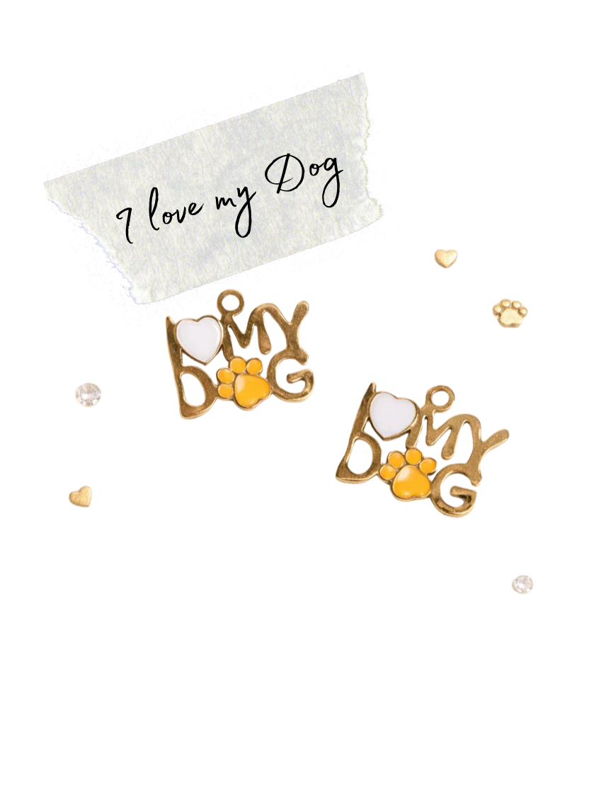 I Love My Dog Charm