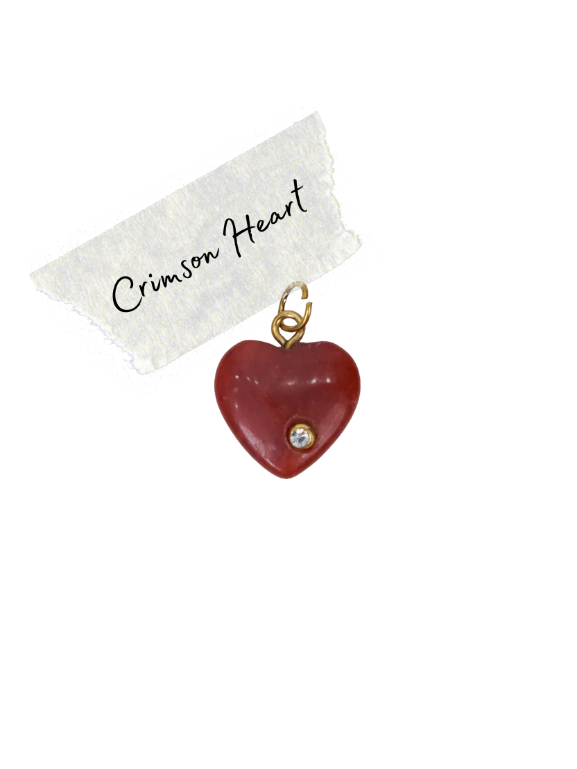 Crimson Heart Charm