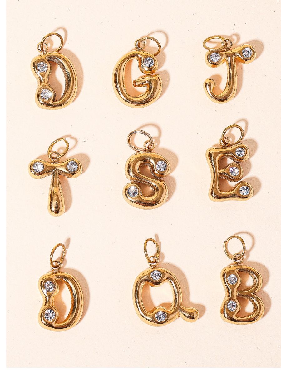 Spicy Initial Charm Necklace