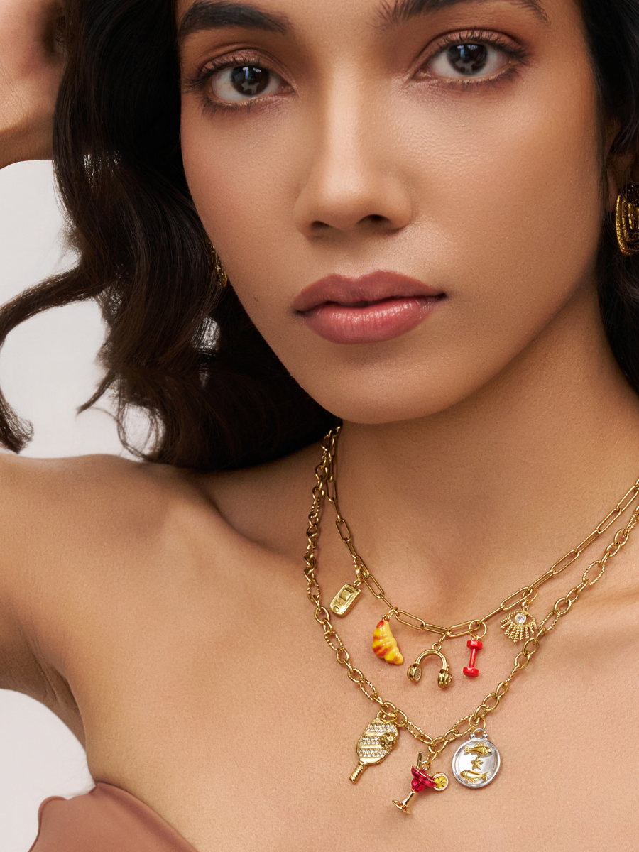 Midnight Party Charm Necklace