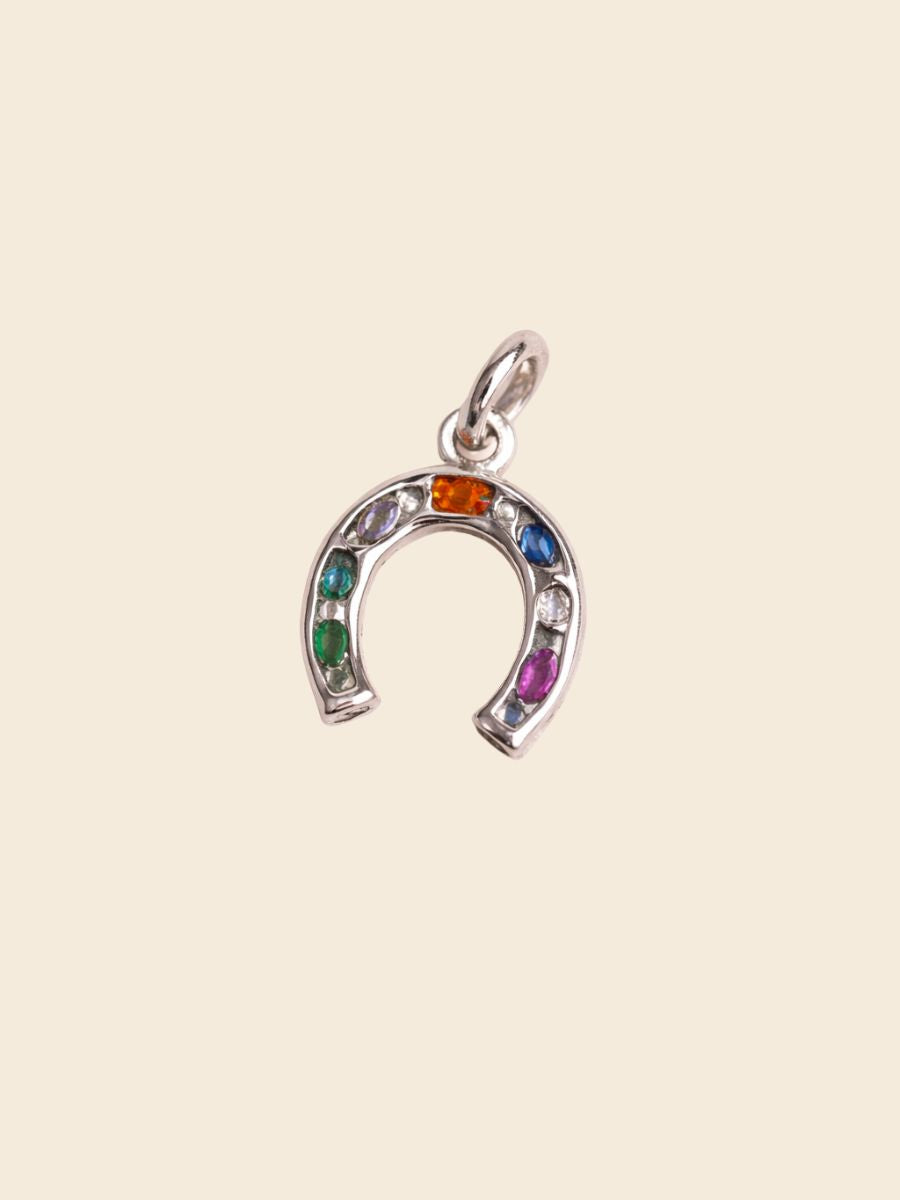 Silver lucky Horseshoe Charm