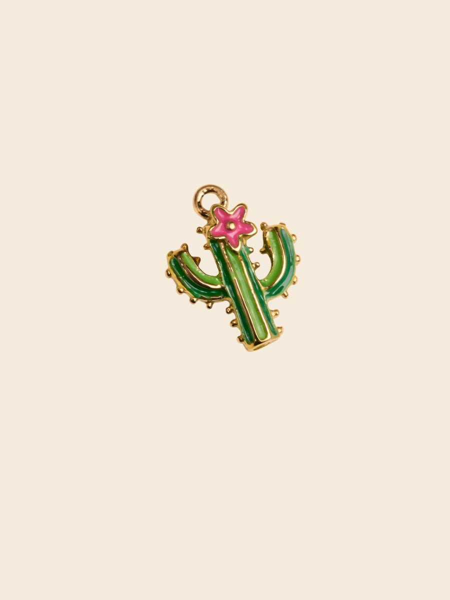 Desert Bloom Cactus Charm