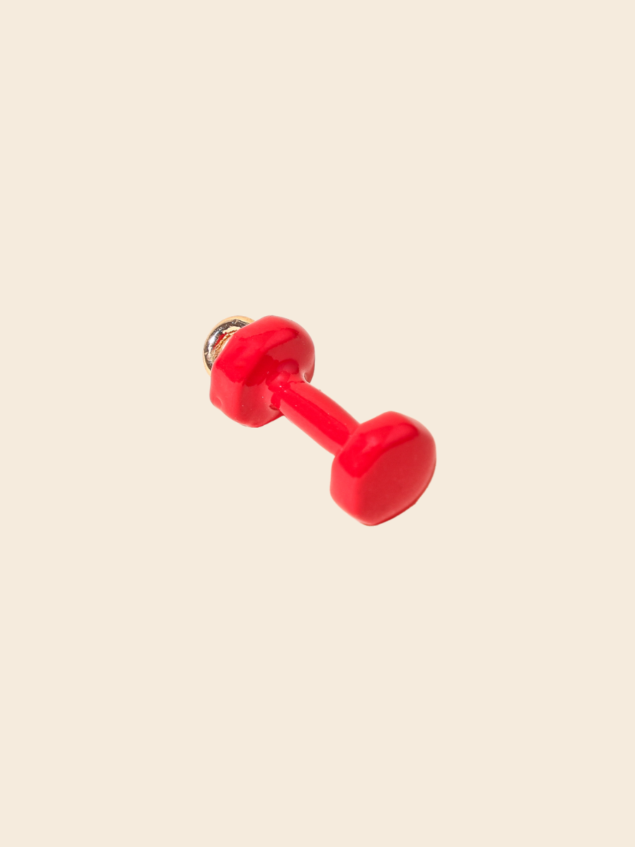 The Red Energy Dumbbell Charm