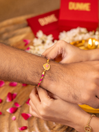 Padma Rakhi with Lotus Lumba Set