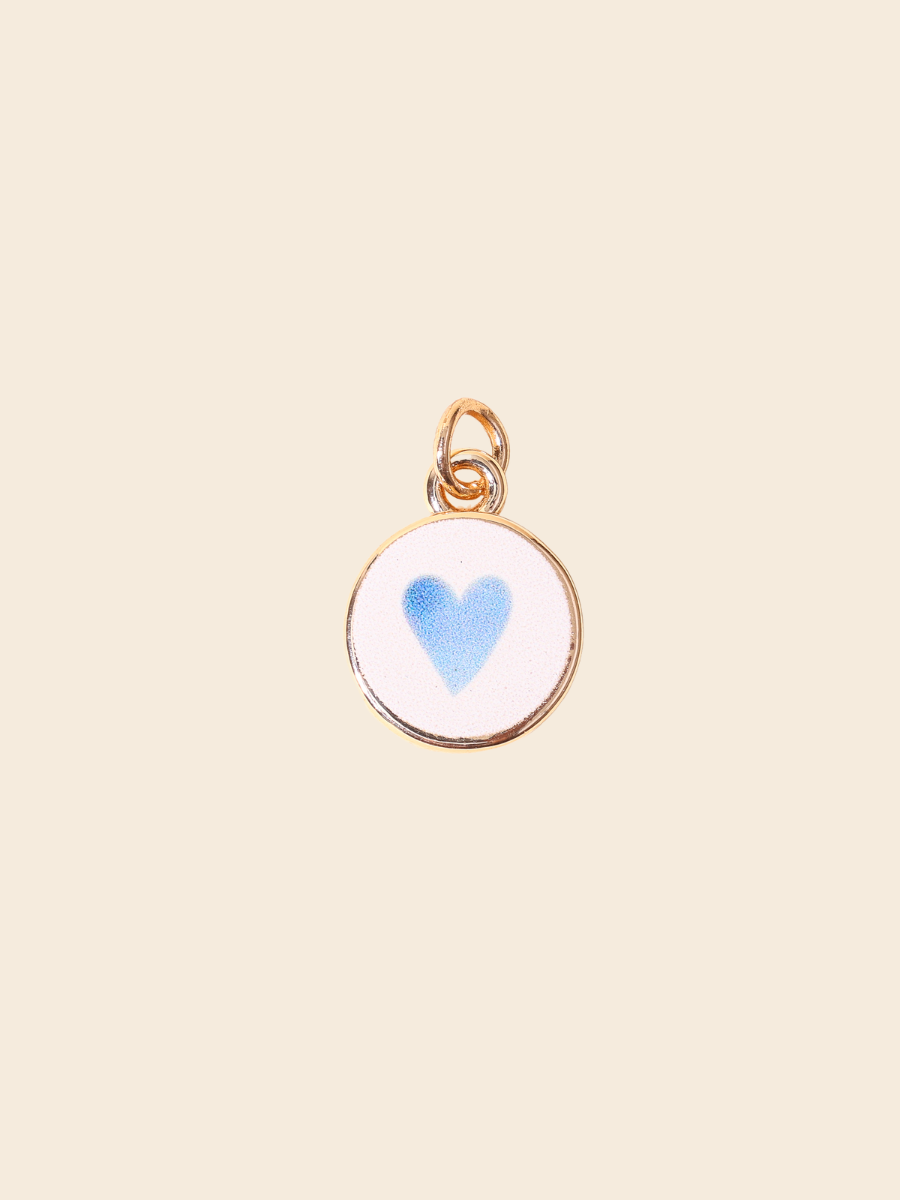 Blue Heart Charm