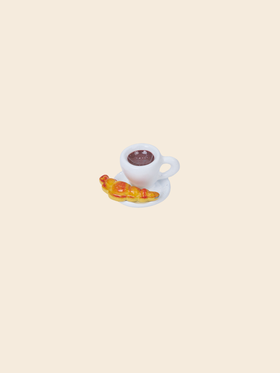 Coffee & Croissant Charm