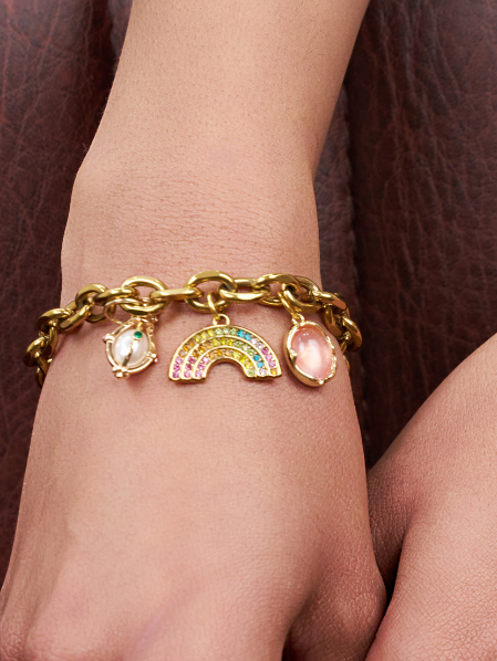 Rainbow Drift Charm Bracelet