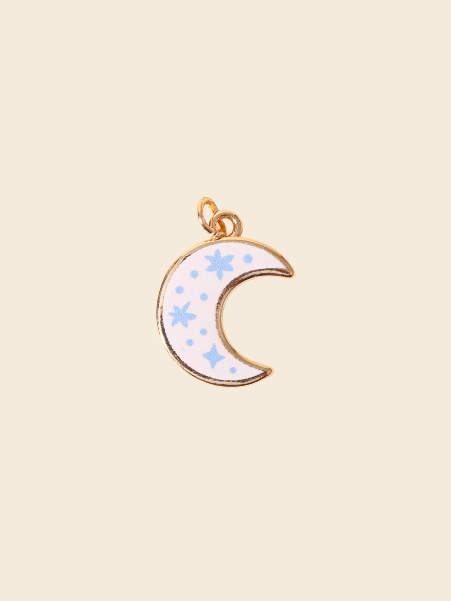Starlit Crescent Charm