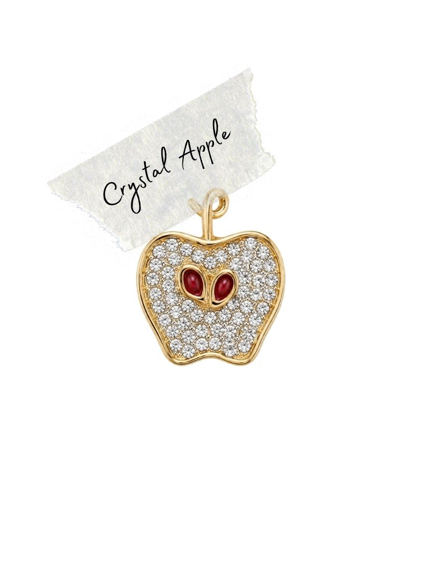 Crystal Apple Charm