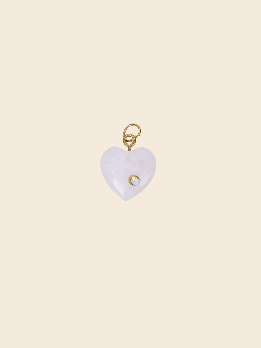 Ivory Heart Charm