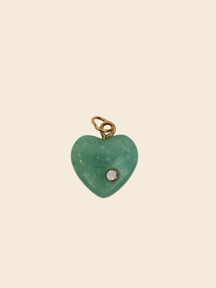 Emerald Heart Charm