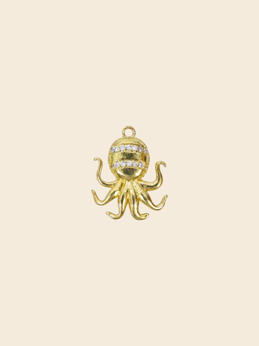 Golden Octo Spark Charm