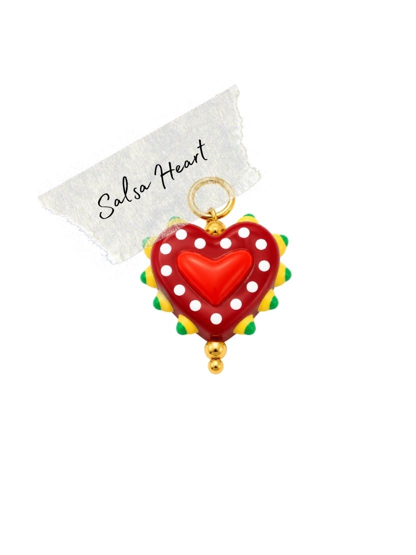 Salsa Heart Charm