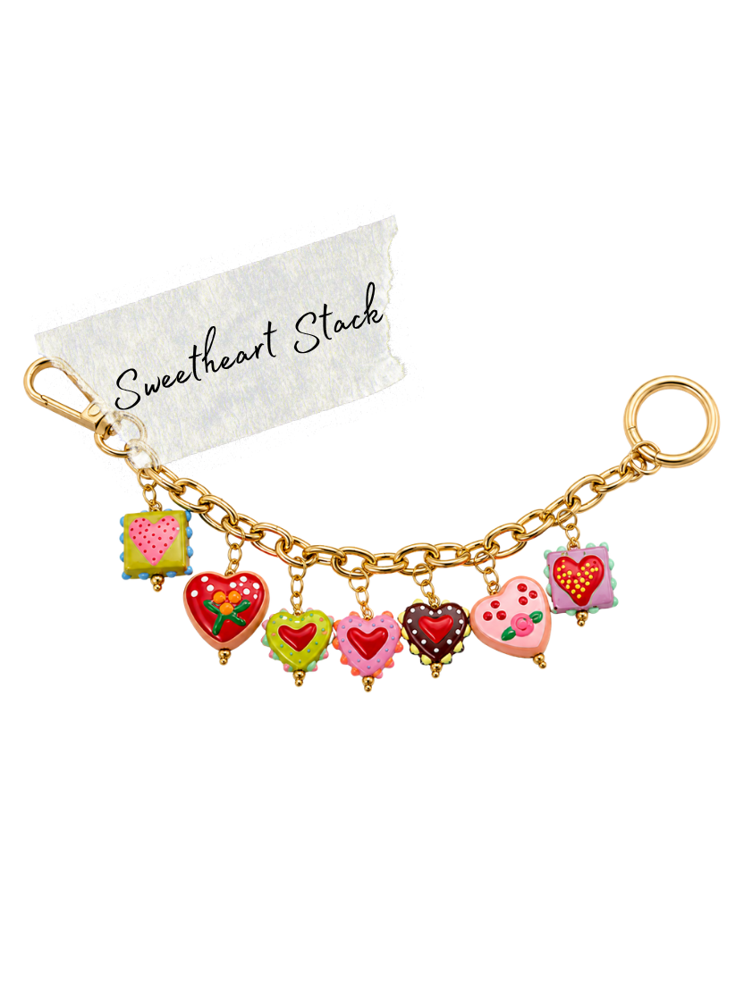 Sweetheart Stack Bag Charm