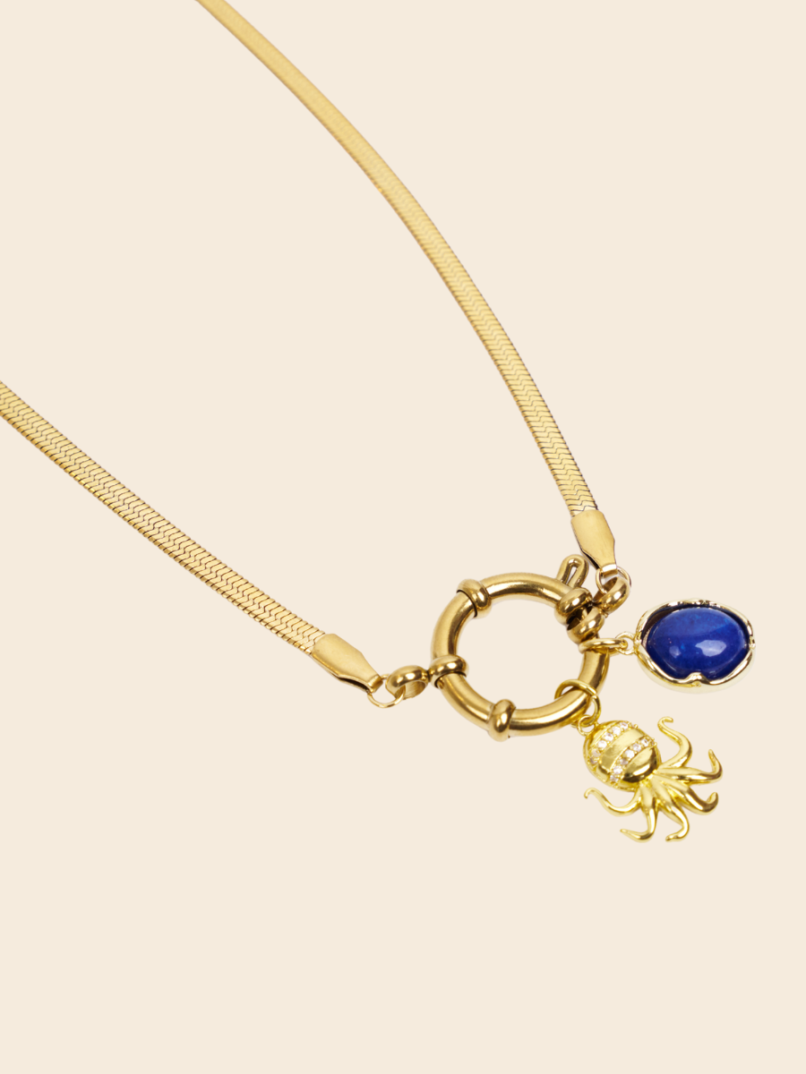 Golden Octo Spark Charm