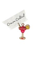 Crimson Cocktail Charm