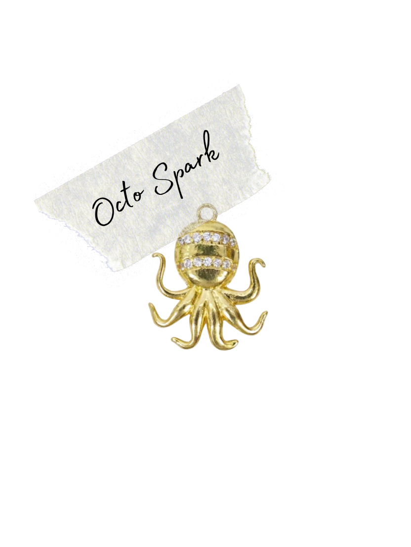 Golden Octo Spark Charm