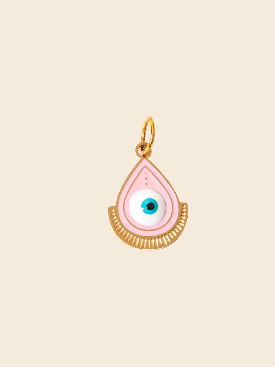 Blush Teardrop Eye Charm