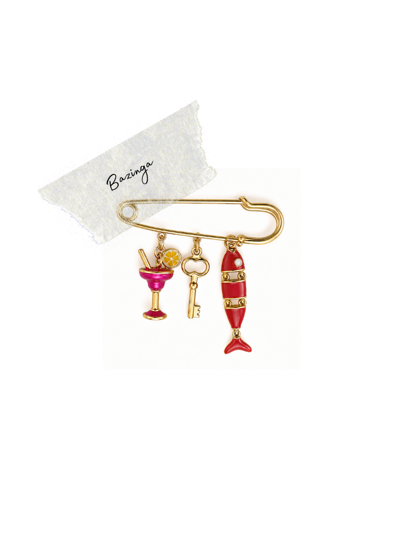 Bazinga Brooch