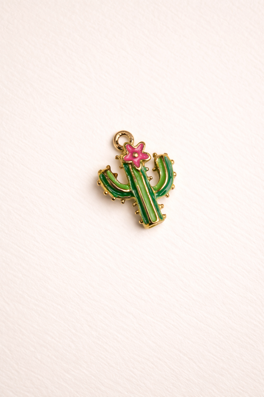 Desert Bloom Cactus Charm