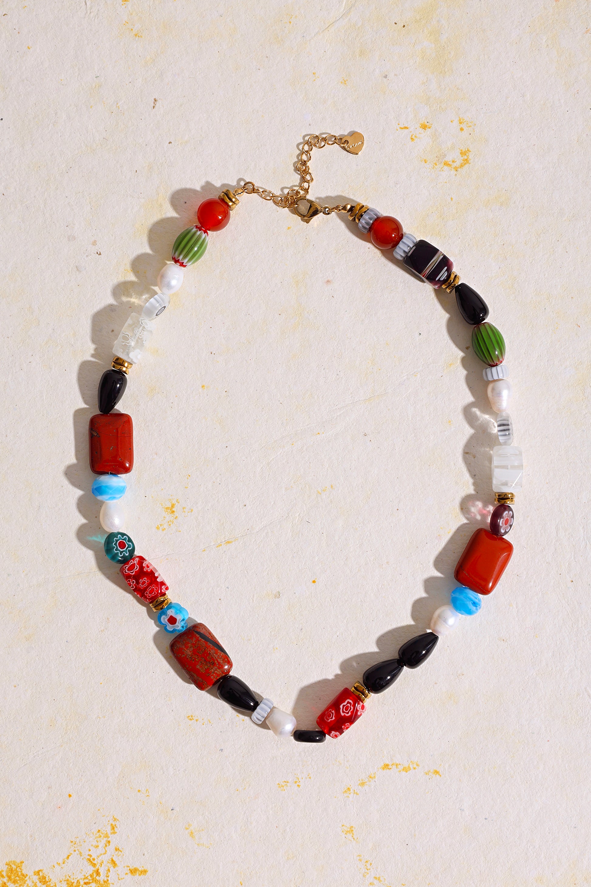 Carnival Mosaic Bead Necklace