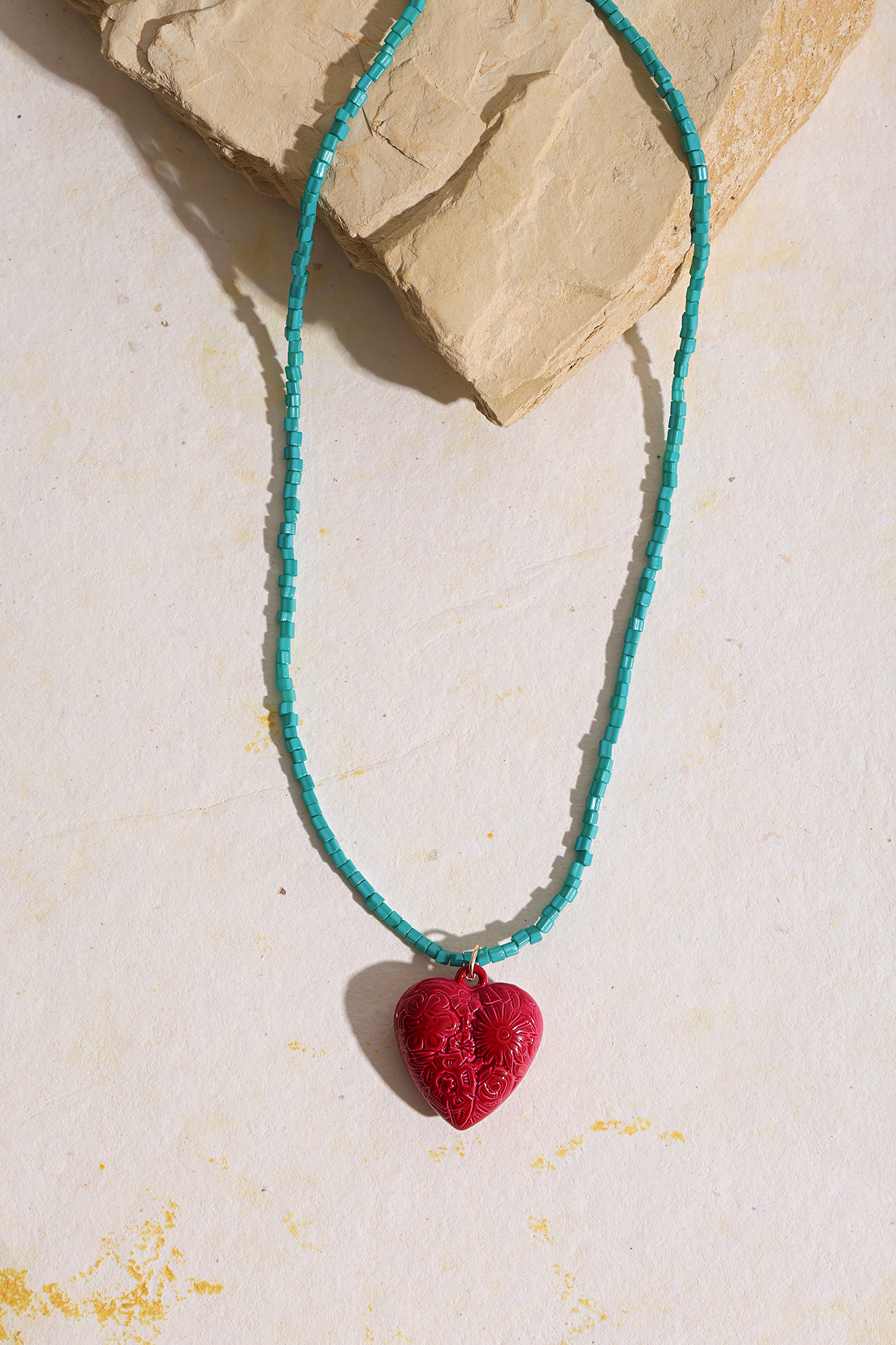 Turquoise Amor Heart Necklace