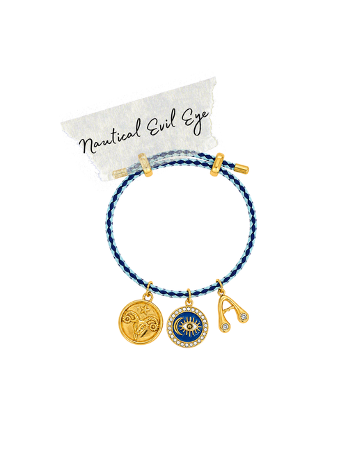 Nautical Evil Eye Cord Bracele