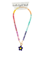 Rainbow Crystal Bead Necklace
