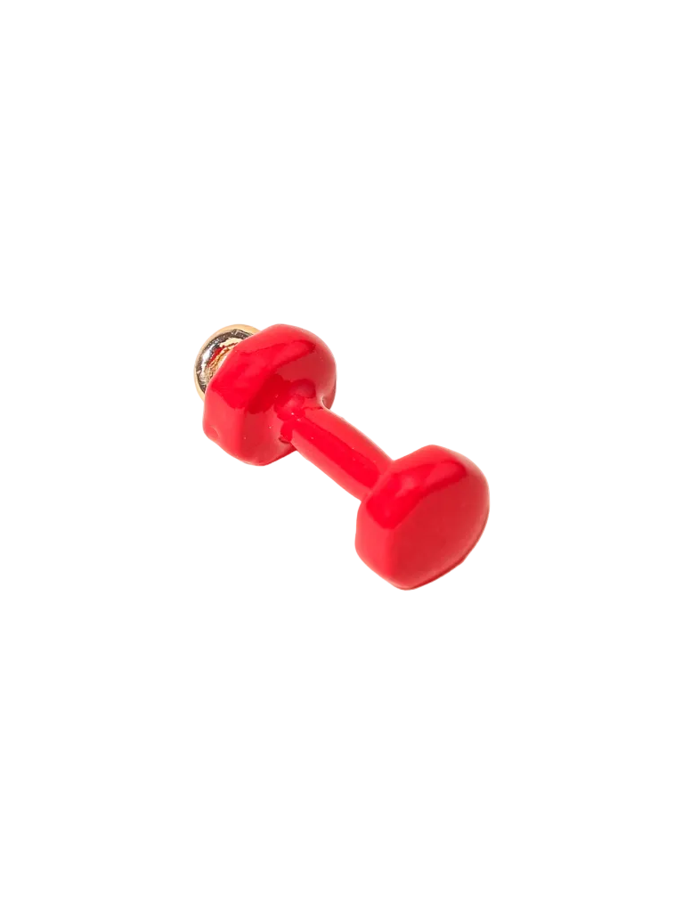 The Red Energy Dumbbell Charm