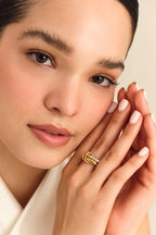 Golden Buckle Ring