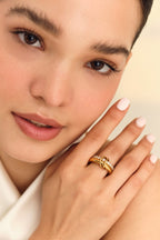 Golden Buckle Ring