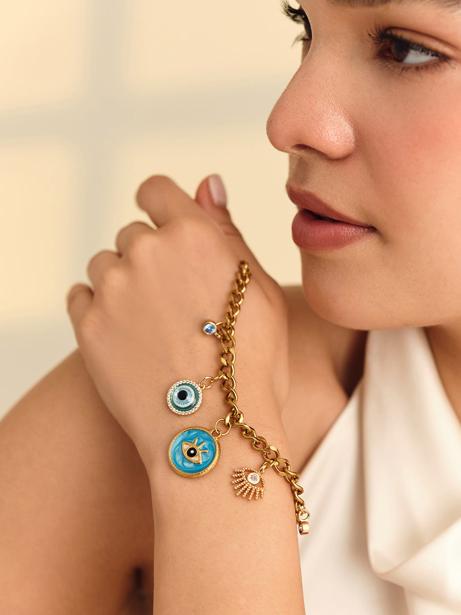 Evil Eye Protection Charm Bracelet