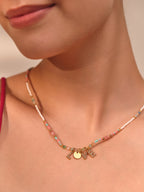LOVE Beaded Charm Necklace