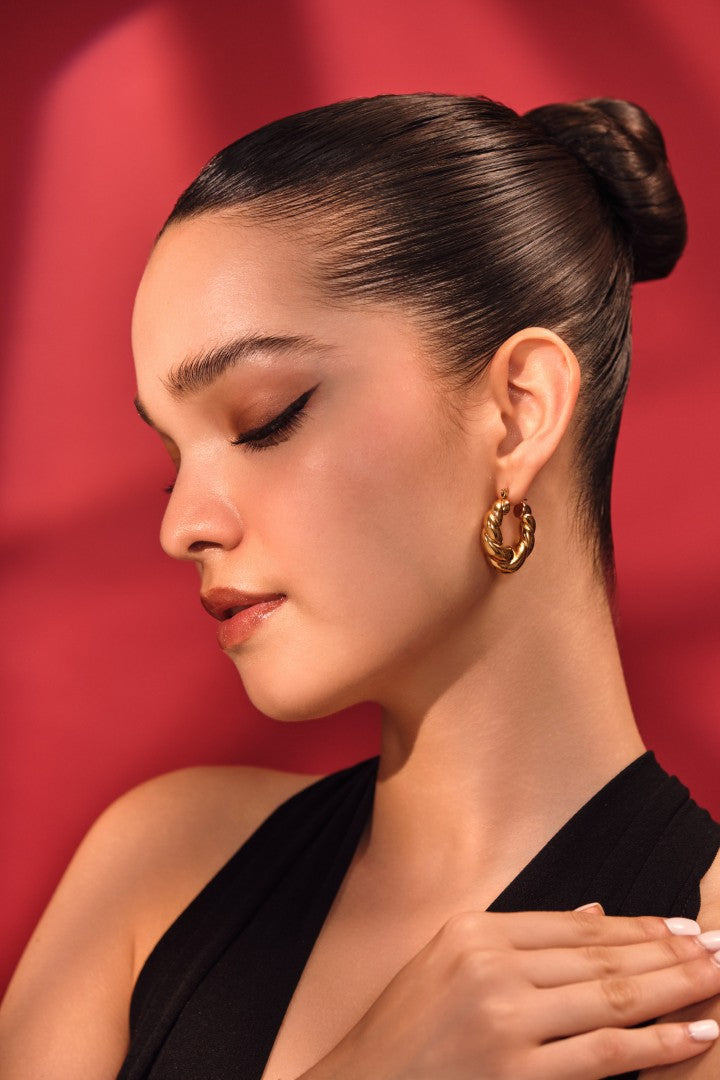 Aurora Twist Hoops