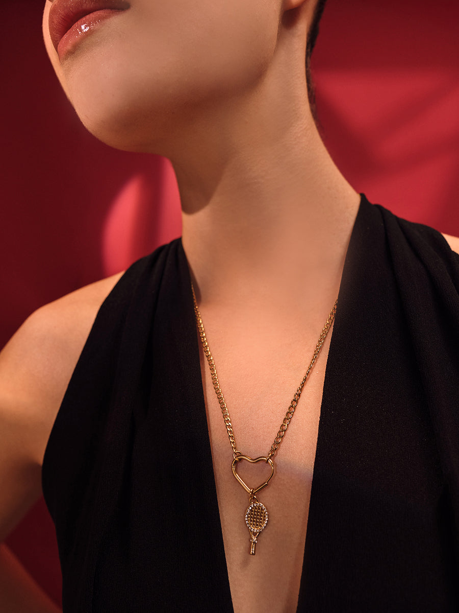 Tennis Sparkle Racket Charm