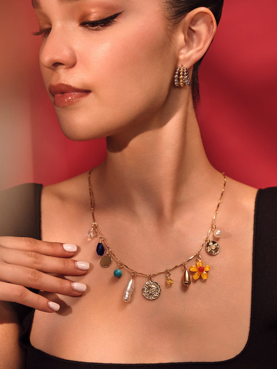 Glowing Flower Necklace