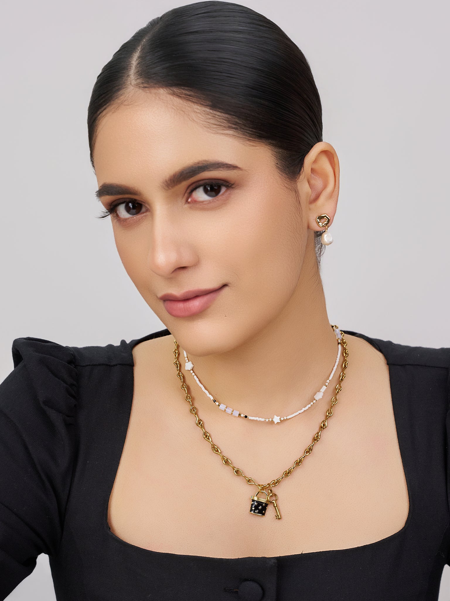 Midnight Sparkle Lock Charm