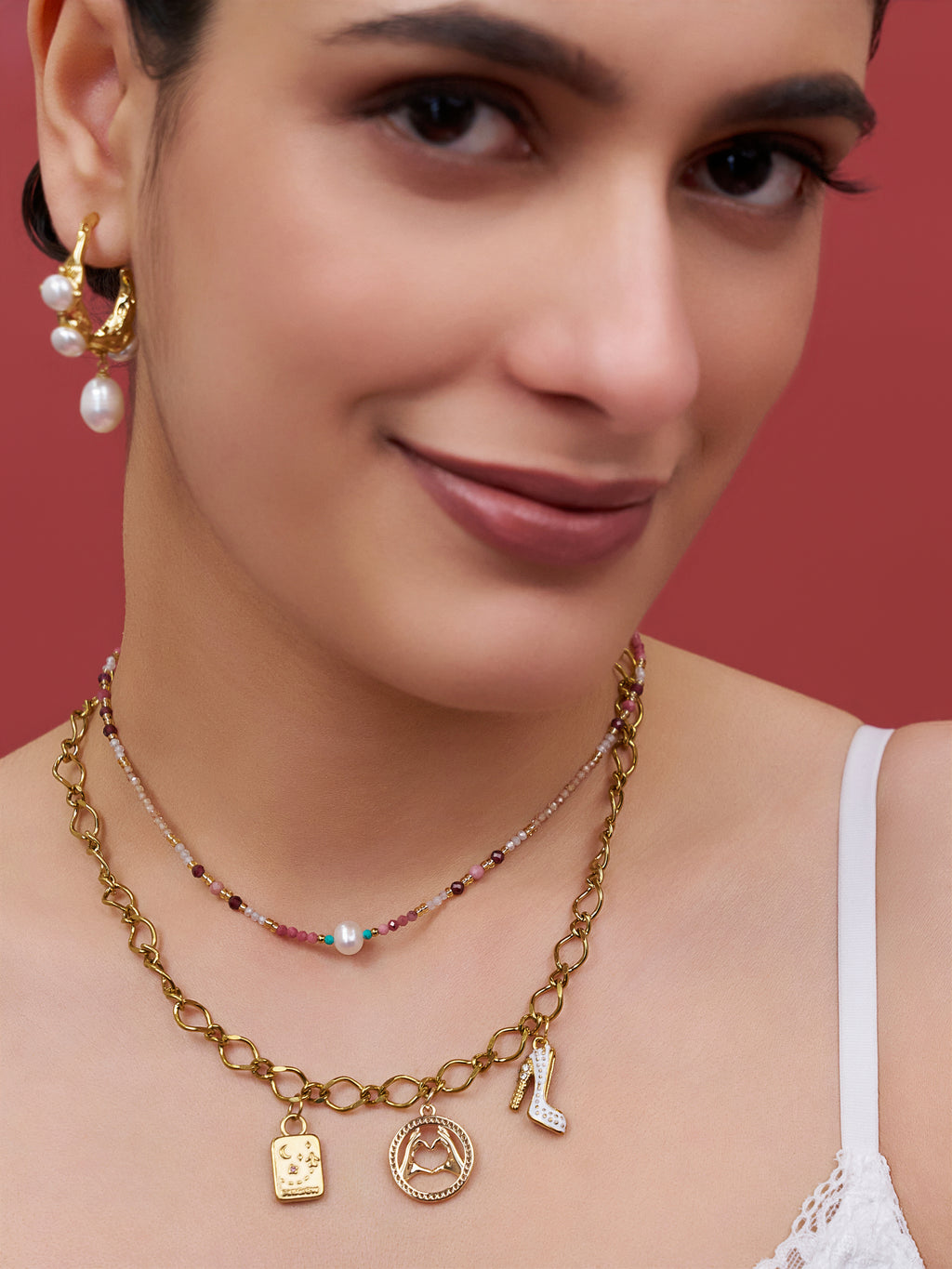 Vogue Vibes Charm Necklace