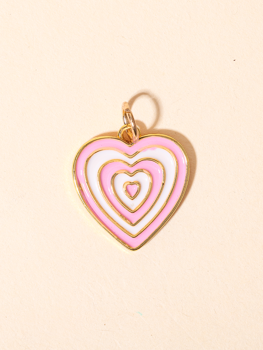 Retro Heart Charm