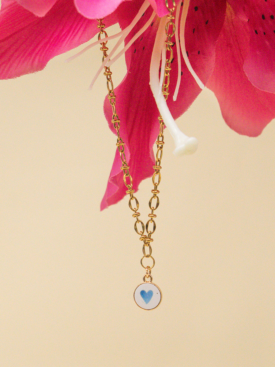 Blue Heart Charm
