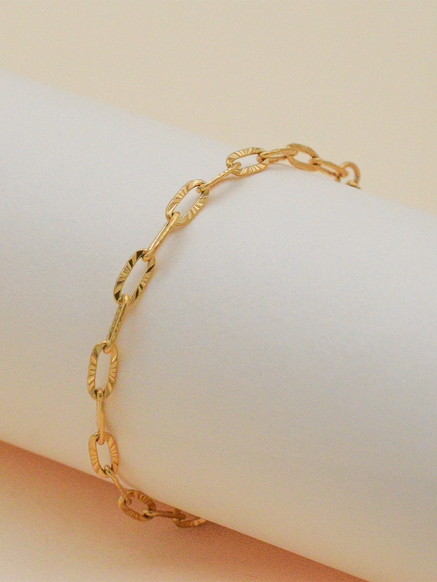 Golden Charm Chain Bracelet
