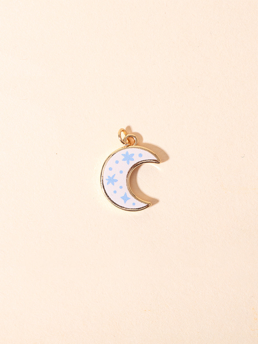 Starlit Crescent Charm
