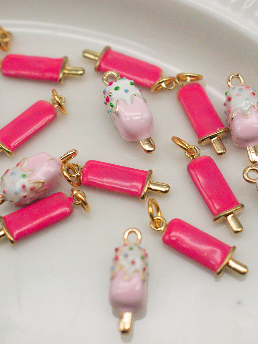Pink Popsicle Charm