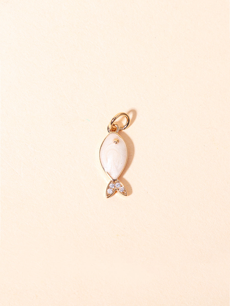 Pearl Fish Charm